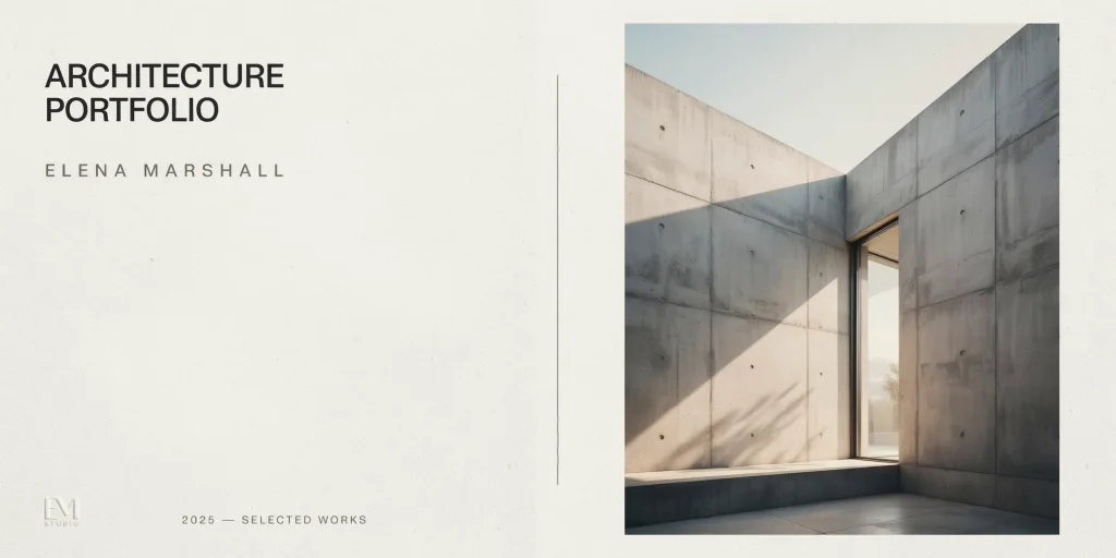 Architecture Portfolio Cover Page: Design Tips and Examples