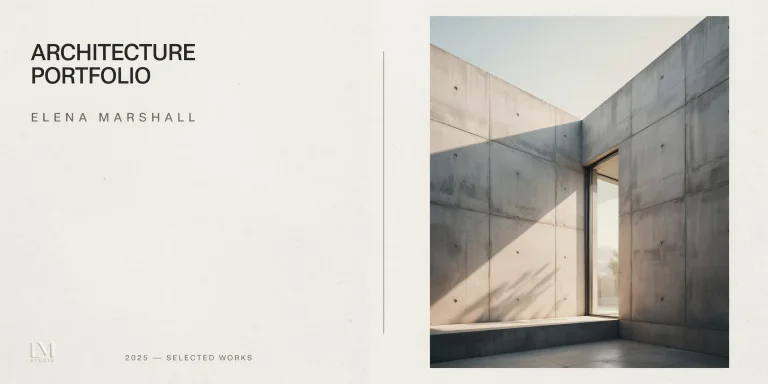 Architecture Portfolio Cover Page: Design Tips and Examples