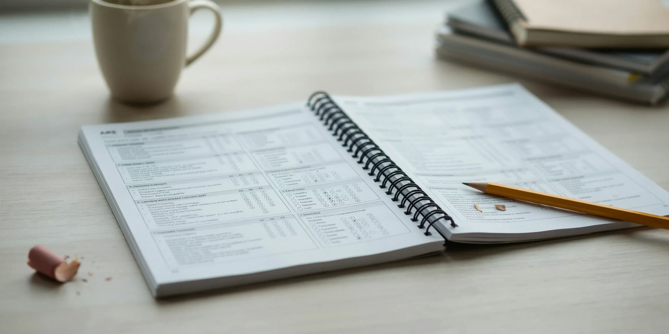 ARE exam booklet showcasing the examination process for becoming an architect