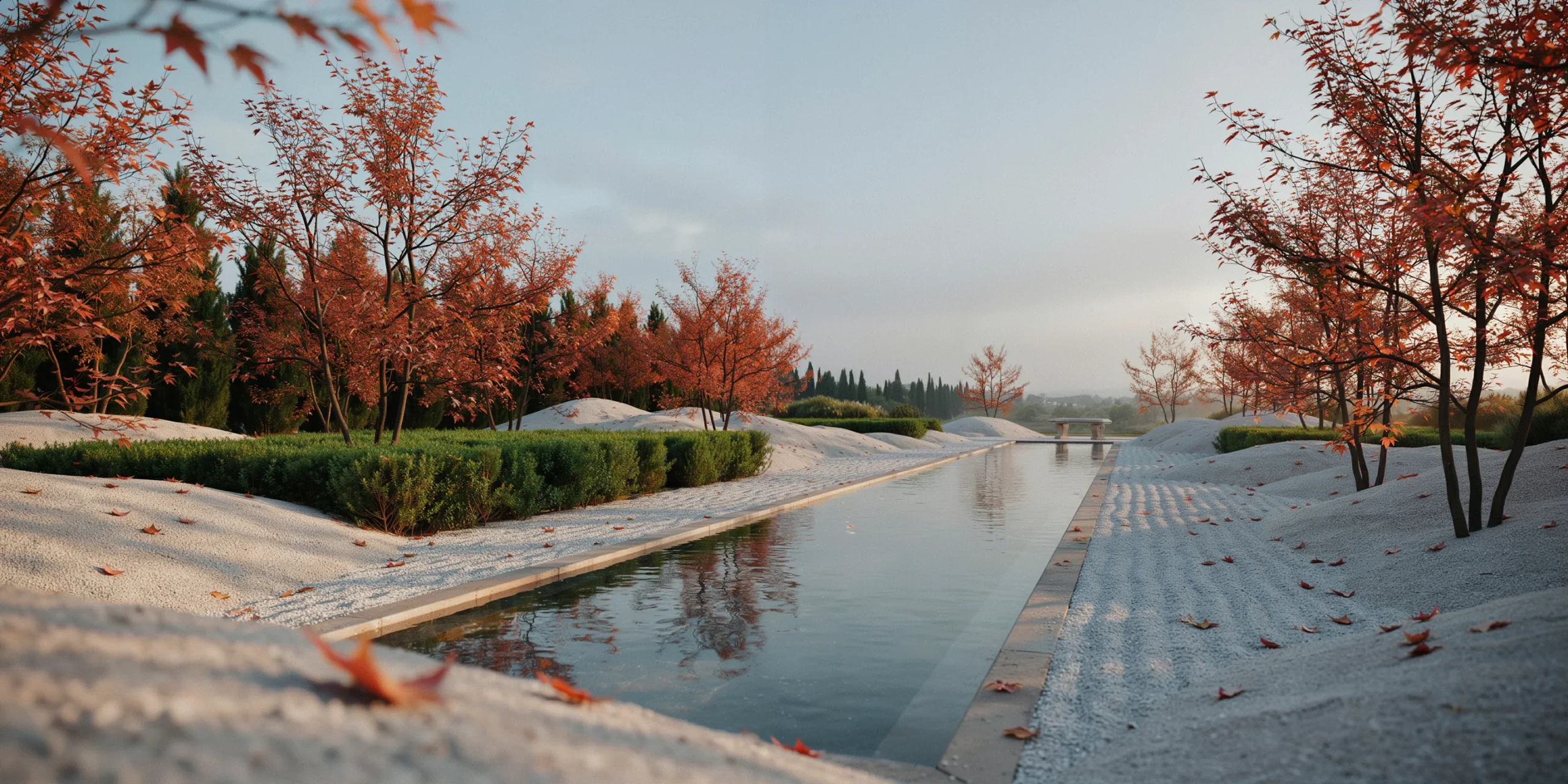 Landscape architecture portfolio cover page showcasing a project image and author details